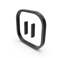 Pause Icon Black PNG & PSD Images