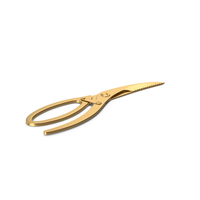 Gold Kitchen Scissors PNG & PSD Images