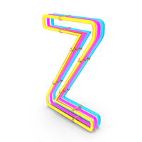 Steampunk Neon Letter Z PNG & PSD Images