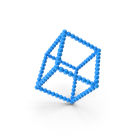 Rotated Special Blue Cube PNG & PSD Images