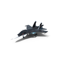 Su 34 Aircraft With X 31PM Supersonic Missile PNG & PSD Images