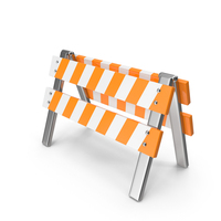 Orange And White Under Construction Barrier PNG & PSD Images