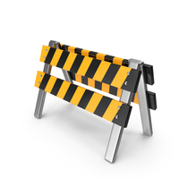 Black And Yellow Under Construction Barrier PNG & PSD Images