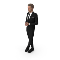 Man in Classic Suit Posing PNG & PSD Images