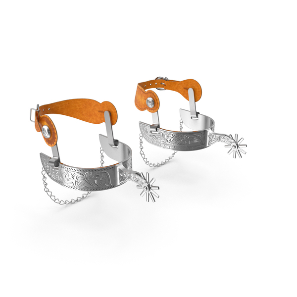 Cowboy Spurs With Belt PNG & PSD Images