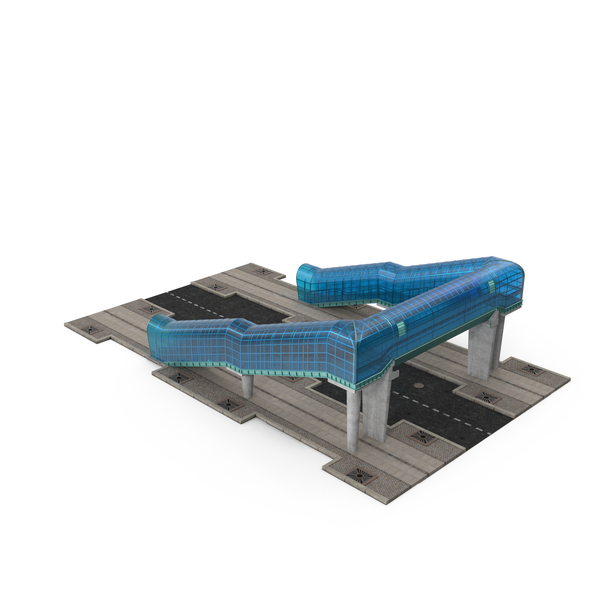 Above Ground Pedestrian With Street Fragment PNG & PSD Images