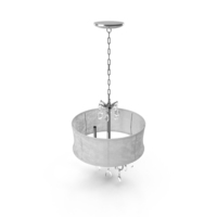 Crystal Chrome 3 Light Chandelier PNG & PSD Images