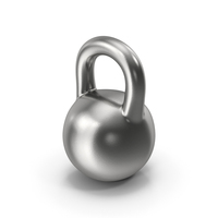 Silver Kettlebell PNG & PSD Images