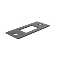 Black Door Lock Strike Plate PNG & PSD Images