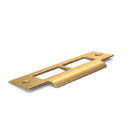 Gold Door Lock Strike Plate PNG & PSD Images