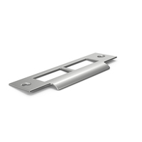 Silver Door Lock Strike Plate PNG & PSD Images