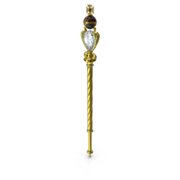 Gold Sceptre PNG & PSD Images