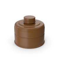 Brown Gas Mask Filter PNG & PSD Images