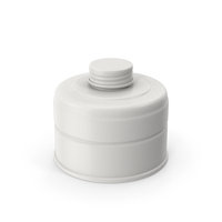 White Gas Mask Filter PNG & PSD Images