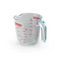 Glass Measuring Cup 500ml PNG & PSD Images