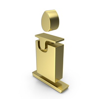 HALLOWEEN CANDLE ICON GOLD PNG & PSD Images