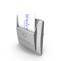 Hotel Room Switch Grey with Card PNG & PSD Images