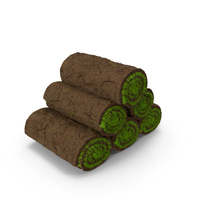 Rolled Lawn Small Stack PNG & PSD Images