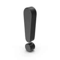 Exclamation Black PNG & PSD Images