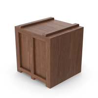 Dark Wooden Cargo Box PNG & PSD Images
