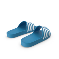 Flip Flop Slippers Light Blue PNG & PSD Images
