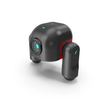 Sci Fi Robot Black And Red PNG & PSD Images