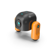 Sci Fi Robot Black And Orange PNG & PSD Images