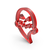 Red Glass Halloween Ghost Symbol PNG & PSD Images