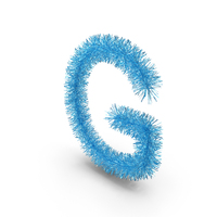 Christmas Tinsel Letter G PNG & PSD Images