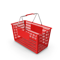Red Shopping Basket PNG & PSD Images