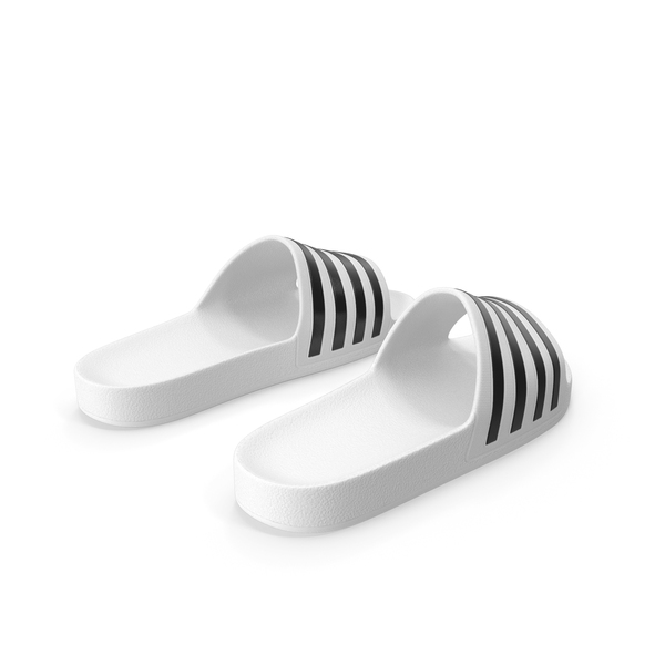 White Rubber Flip Flops Slippers PNG & PSD Images