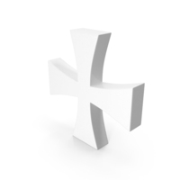 White Cross Symbol PNG & PSD Images