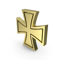 Gold Christian Cross Symbol PNG & PSD Images