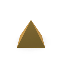 Basic Geometric Shapes Gold Pyramid PNG & PSD Images