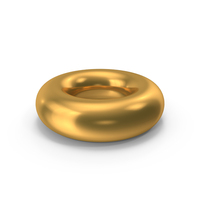 Gold Torus Shape PNG & PSD Images