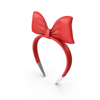 Headband with Red Bow PNG & PSD Images