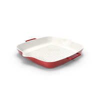 Red & White Square Pan PNG & PSD Images