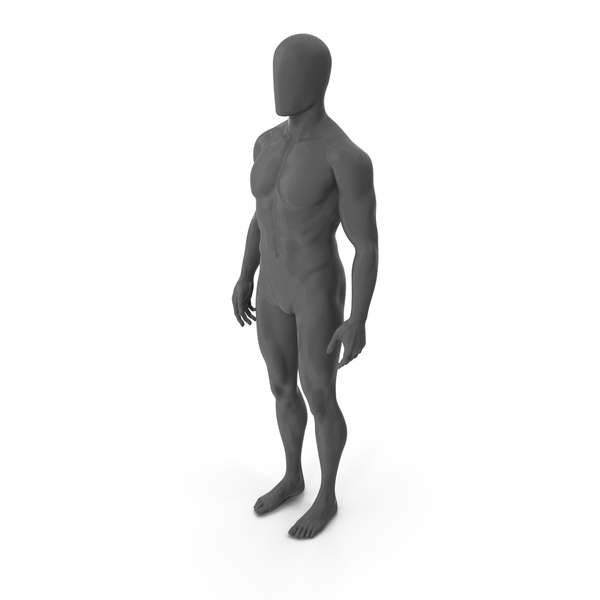 Male Base Body Gray Standing PNG & PSD Images