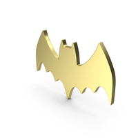 Gold Halloween Bat Symbol PNG & PSD Images