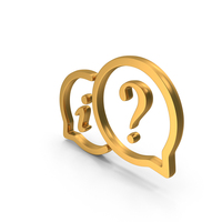 Question Mark & Info Speech Bubble Symbol PNG & PSD Images