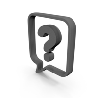 Square Speech Bubble Question Mark PNG & PSD Images