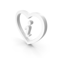 Information In Heart White PNG & PSD Images
