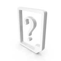 White Question Page Symbol PNG & PSD Images