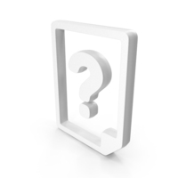 White Question Page Symbol PNG & PSD Images