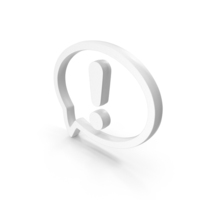 Speech Bubble Exclamation White PNG & PSD Images