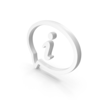 Speech Bubble Information White PNG & PSD Images