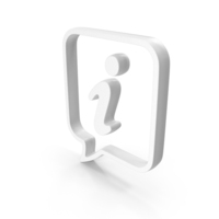 Square Speech Bubble Information White PNG & PSD Images