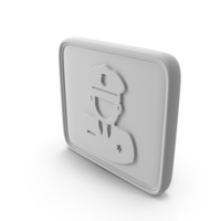 Square Security Man Symbol PNG & PSD Images