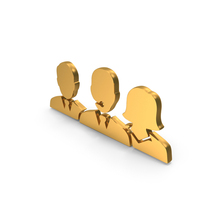 Gold User Leadership Group Symbol PNG & PSD Images