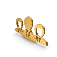 Gold User Leadership Group Symbol PNG & PSD Images
